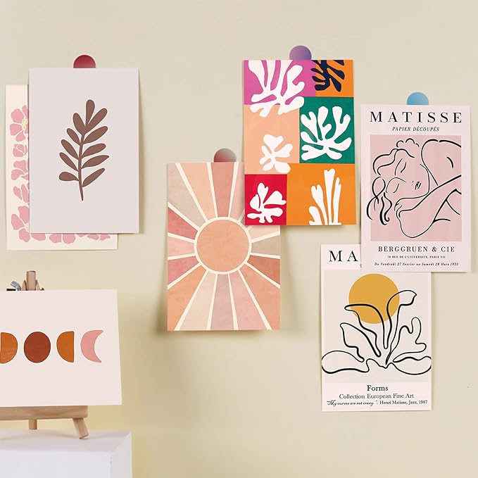 LA MAISON COZY Wall Collage Kit, Teen Posters Art Print, 50PCS 4x6'' Vintage Wall Decor Gift for Teen Girls' Dorm Room