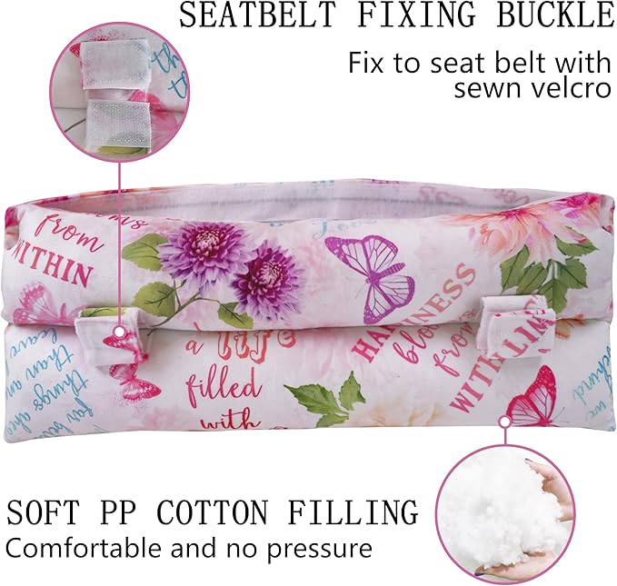 Mastectomy Pillow, Hysterectomy Pillow, Post Heart Surgery Seatbelt Pillow, C Section Recovery Pillow, Port Pillow for Chemo Patients, Pacemaker Seatbelt Protection, Breast Cancer Gifts for Women