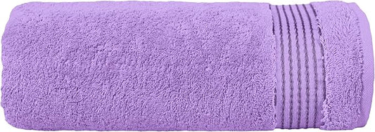 Elegant Comfort Premium Turkish Cotton 1 Piece Jumbo Bath Towel - 35 x 70 inch, Luxurious Hotel Spa Quality 100% Turkish Cotton Large Bath Towel - Highly Absorbent - Soft Bathroom Towel, Lilac