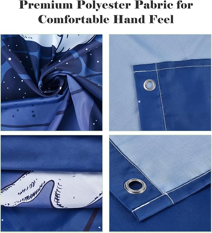 Fish Shower Curtain for Bathroom Colorful Fish Shower Curtains Home Bathroom Bathtubs Ocean Underwater World Fish Decor Polyester Shower Curtain Waterproof Washable Durable 12 Hooks 72"x72"