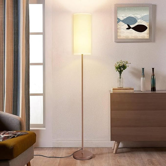 Floor Lamp for Living Room, Modern Floor Lamp with Remote Control, Stepless Dimmable 12W Bulb Included, Standing Lamp Tall Lamps for Living Room Bedroom