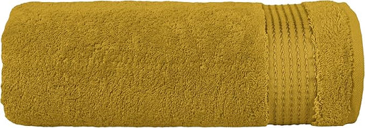 Elegant Comfort Premium Turkish Cotton 1 Piece Jumbo Bath Towel - 35 x 70 inch, Luxurious Hotel Spa Quality 100% Turkish Cotton Large Bath Towel - Highly Absorbent - Soft Bathroom Towel, Gold