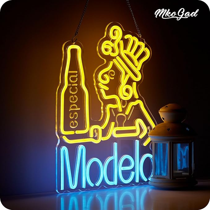 Model Neon Sign for Wall Decor Beer Neon Light Up Especial Signs for Man Cave Bar Pub Store Party Aztec Beer LED Lights