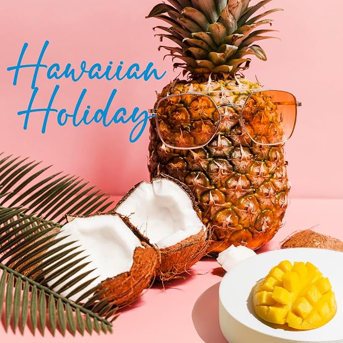 Reed Diffuser Set, 6.7 Oz Hawaiian Holiday Scented Reed Diffuser, Home Fragrance Oil Diffuser with Sticks, Great Air Fresheners for Bathroom