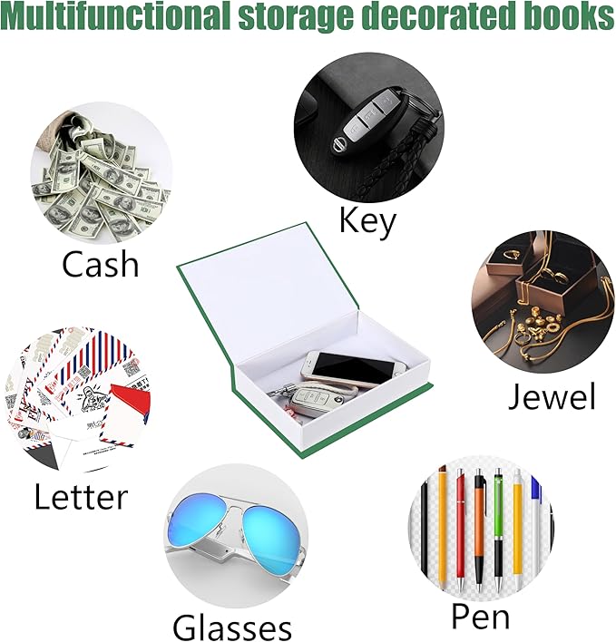 Preppy Room Decor Aesthetic,Coffee Table Books Decor,Preppy Books,Miami Book，Ddecorative Books for Home Decor Set of 3 (Green)