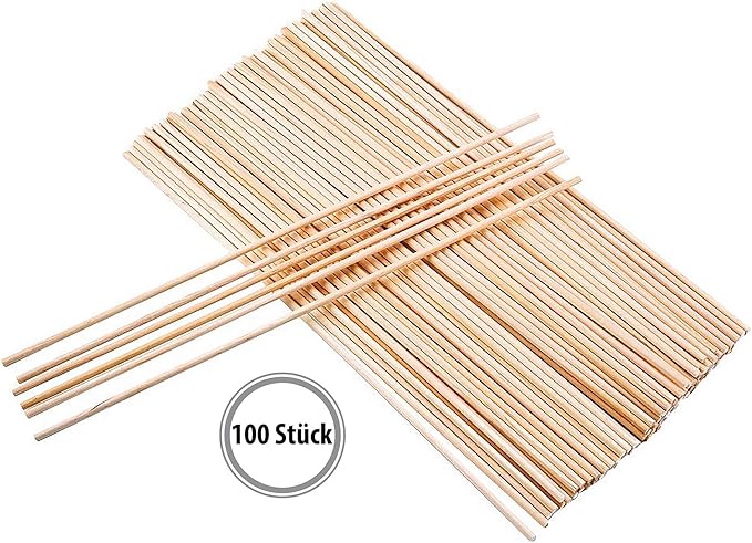 Reed Diffuser Replacement Bamboo Sticks 100 pcs - 9.8in Long (23cm) - for Room Fragrance Oil Diffuser - Room Aromas - Diffuser Kit - Reeds for Aromatization - Aromatherapy Bamboo Sticks - Scentless