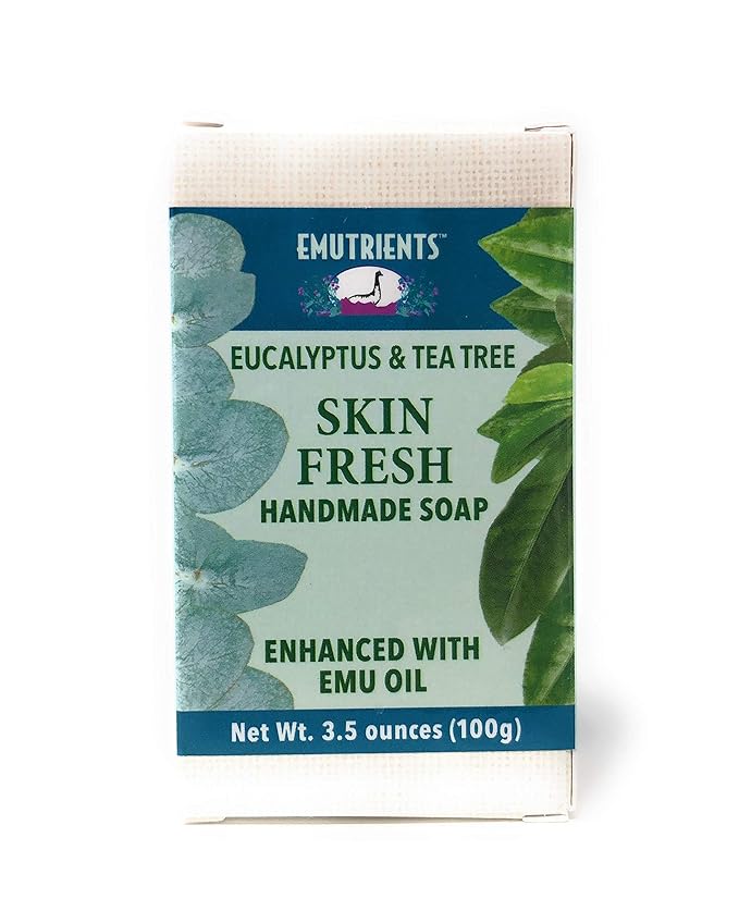 Montana Emu Ranch - Skin Fresh Handmade Soap 3.5 Ounce Bar - Made with Eucalyptus, Tea Tree, and Cajeput Oils