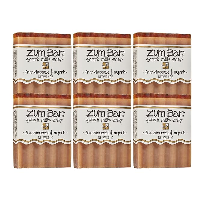 Zum Bar Goat's Milk Soap - Frankincense and Myrrh - 3 oz (6 Pack)