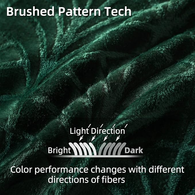 Whale Flotilla Flannel Fleece Queen Size Blanket for Bed, Soft Fluffy Velvet Bedspread Coverlet with Decorative Vintage Pattern for All Season, Warm and Lightweight, 90x90 Inch, Deep Green