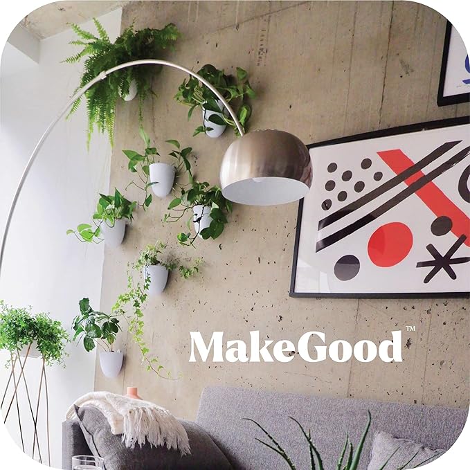 PlantPod Luxe Self-Watering Wall Planters (Set of 3) - Easy to Water and Install - Lightweight - Design Your Own Vertical Garden - Wall Planters for Indoor Plants