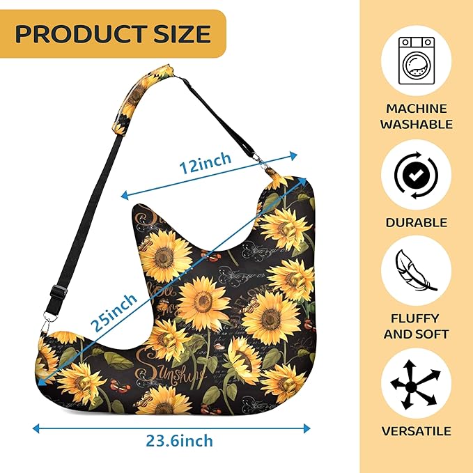 Rotator Cuff Pillow Post Shoulder Surgery Recovery Supplies Pillow,Providing Support for Post-Surgery Shoulder Comfortable Cotton Bag Pillow With an Detachable Design Post Surgery Shoulder Pillow