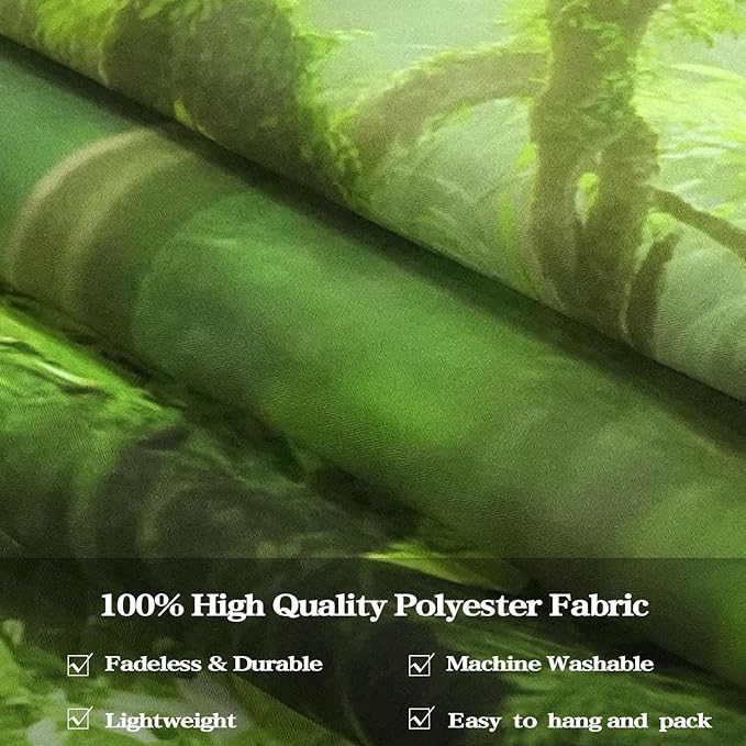 Kanuyee Forest Tapestry Green Landscape Wall Tapestry, Nature tapestries for Bedroom Ceiling Tapestries Wall Hanging for Bedroom Living Room Wall Decor Forest-1 44"x60"