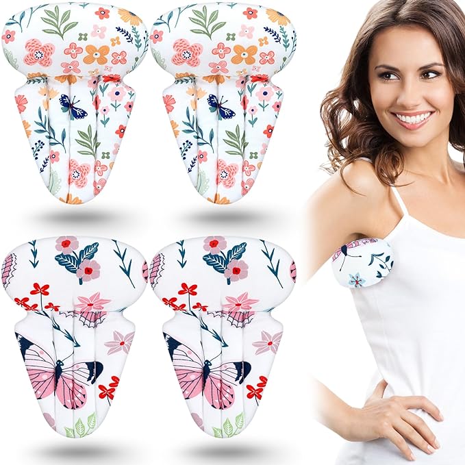 Juexica 4 Pcs Lymphedema Axilla Pillow Mastectomy Pillow Cotton Post Breast Surgery Pillow Mastectomy Recovery Breast Pillow for Sleeping Mastectomy Underarm Pillow Armpit Pain Relief (Flower)