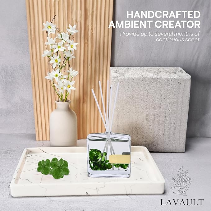 Reed Diffuser for Bathroom, Home, Office, Living Room, Bathroom- Fragrance Gift Set - Essential Oil Diffusers for Aromatherapy - Home Fragrance Diffuser - Room Aroma - Wild Bluebell Scent