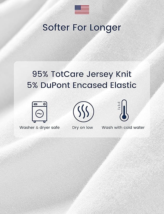 TotAha Premium Stretchy Bassinet Cradle Sheets (2-Pack) -Hypoallergenic, Silky Comfort, Buttery Soft, Calming Effect, All-Season Jersey-Knit Sheets, 32 X 16 X 3''(Farm & Pumpkin)