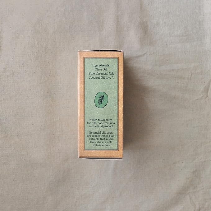 Forest Melody - All Natural Soap Bar - Soap Bar handmade with Olive and Pine Oil - Bar Soaps made with 100% natural ingredients - Body, Bath and Shower Soap - Vegan Bar Soap