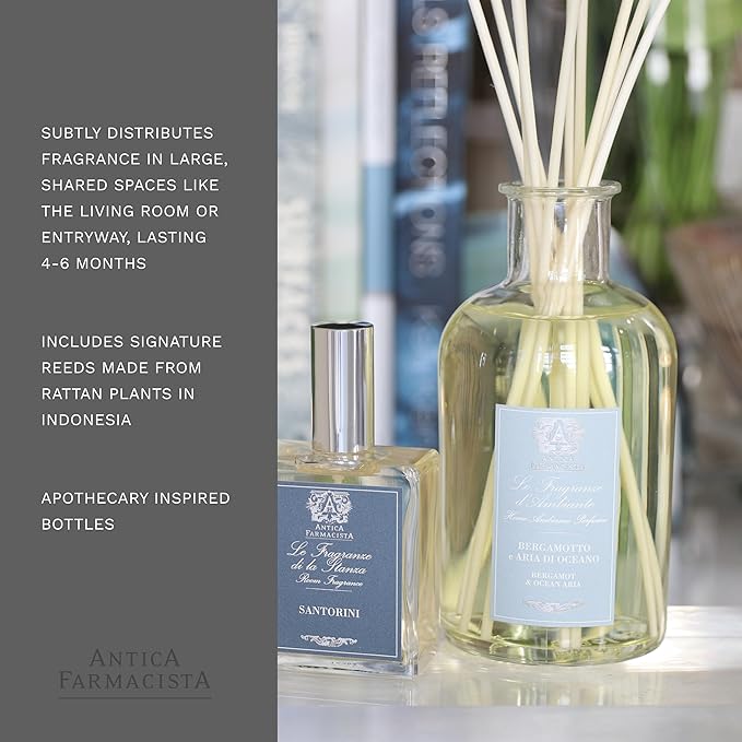 Antica Farmacista Home Ambiance Diffuser, Bergamot and Ocean Aria, 16.9 Fl Oz