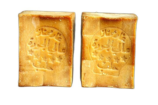 Aleppo Soap - (2 Pack - 7 oz each)%20 Laurel Oil,%80 Olive Oil, Traditional Production, Natural - Vegan – Handmade