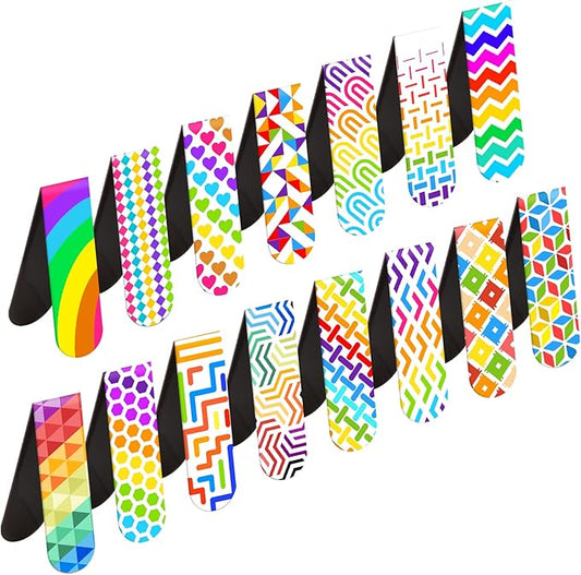 Magnetic Bookmarks - 15PCS Colorful Irregular Cute Magnet Bookmark Clips for Women, Men & Kids (Style-2)