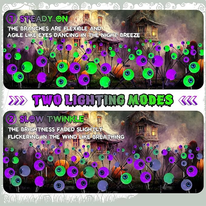 LORRYTE 6 Pack LED Solar Lights Outdoor Pathway, Solar Garden Lights Green and Purple, Soalr Light Outdoor Waterproof for Patio, Yard, Garden Decor(Purple and Green)
