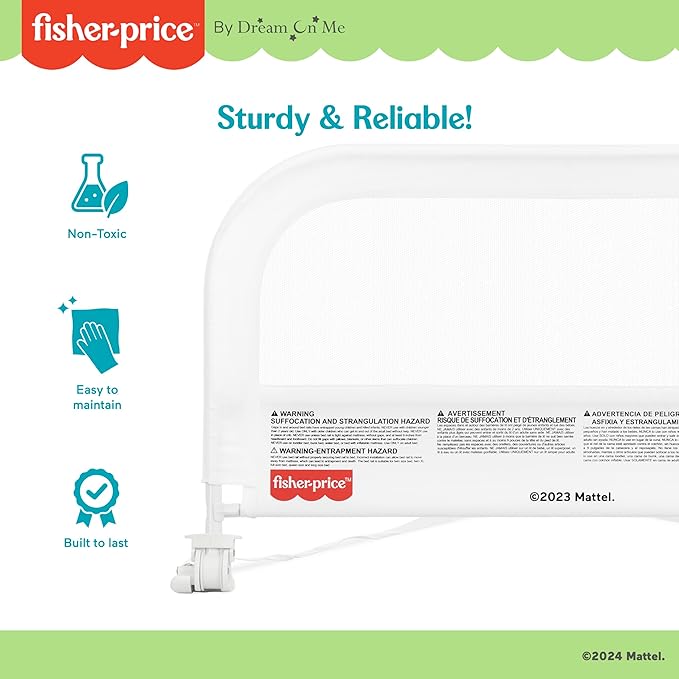 Fisher-Price Little Naps Bed Rail in White
