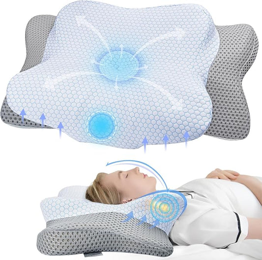 Cervical Pillow for Neck & Shoulder Pain Relief Sleeping - Ergonomic Contour Pillows - Memory Foam Pillow for Side, Back & Stomach Sleepers