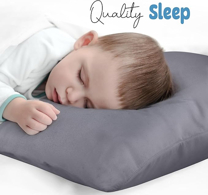 Utopia Bedding Toddler Pillow Cases - 2 Pack - Envelope Closure - Soft Brushed Microfiber Fabric - Shrinkage and Fade Resistant Pillow Covers 14 X 20 Inches (Toddler, Grey)