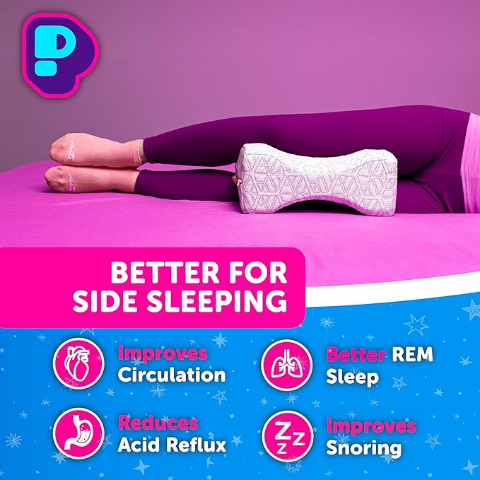 Pillow Cube Ice Knee Cube - Cooling Knee Pillow for Side Sleepers, Hip Pain Relief, Between Leg Pillow, Thigh Pillow, Leg Support - 12"x18"x5"