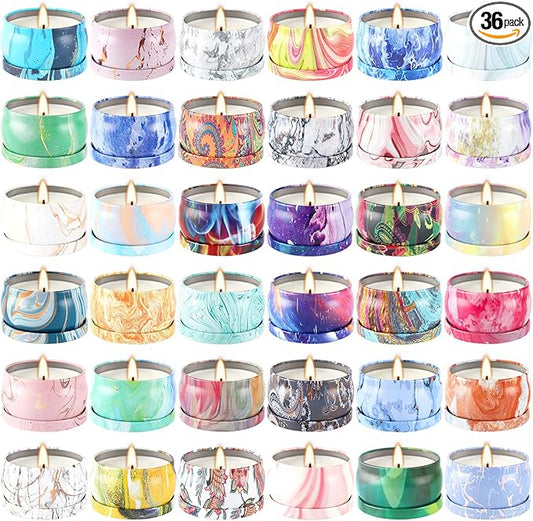 Scented Candles Gift Set for Women, 36 Pack 2.5 Oz Soy Wax Aromatherapy Candles for Home Scented, Perfect for Birthday, Christmas, Stress Relief, Spa, Bath, and Home Decor, Gift Boxed