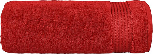 Elegant Comfort Premium Turkish Cotton 1 Piece Jumbo Bath Towel - 35 x 70 inch, Luxurious Hotel Spa Quality 100% Turkish Cotton Large Bath Towel - Highly Absorbent - Soft Bathroom Towel, Red