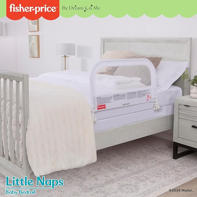 Fisher-Price Little Naps Bed Rail in White