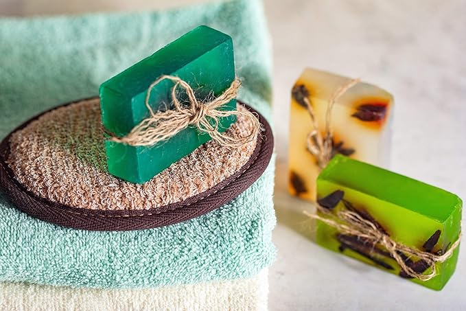 SABUN CO. Eucalyptus Oil Glycerin Soap -100% Handcrafted, Vegan, Moisturizing Natural Bar Soap - Fresh, Minty Scent - Face, Body & Hair Bar [4.23 oz - 120 gr]