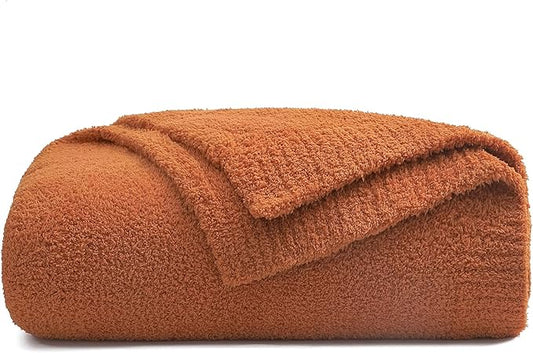 bearberry Super Soft Fluffy Throw Blanket Lightweight Cozy Warm Throw Blankets for Couch Bed Sofa All Season (Caramel, 53”x71”)