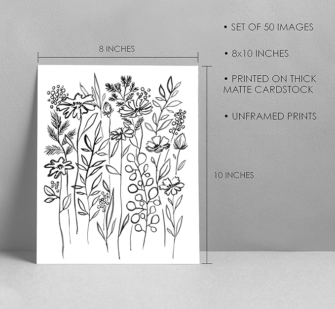 Black White Wall Collage Kit Aesthetic Pictures 50 set 8x10 inches, City Chic Wall Decor for Teen Girls, Wall Art Prints, College Dorm Room Decor, Photo Collection