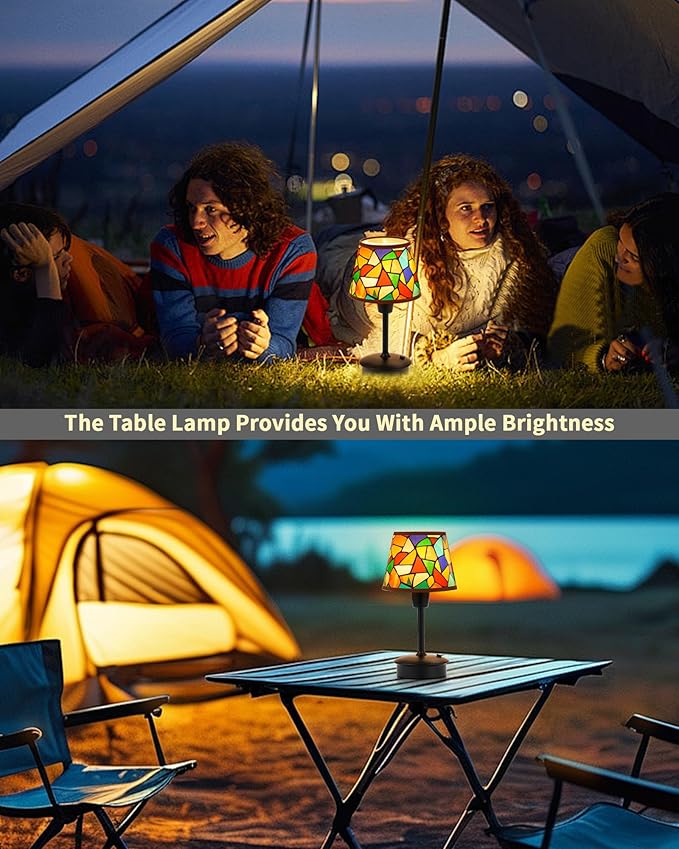 UMEXUS 2 Pack Small Cordless Table Lamp for Restaurant Dinner Table, 5200mAh Battery Operated Touch Lamps, Rechargeable Dimmable Portable Night Light for Bedside Dining Room Patio Kitchen Outdoor