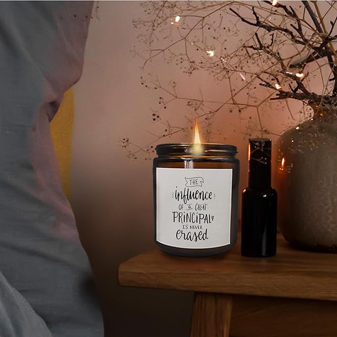 Mancheng-zi Cottonwood Scented Soy Wax Candle, Perfect Principal Appreciation Gift, Elevates Any Space