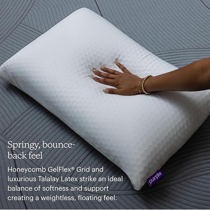 Purple Harmony Pillow | The Greatest Pillow Ever Invented, Hex Grid, No Pressure Support, Stays Cool, Good Housekeeping Award Winning Pillow (Tall)