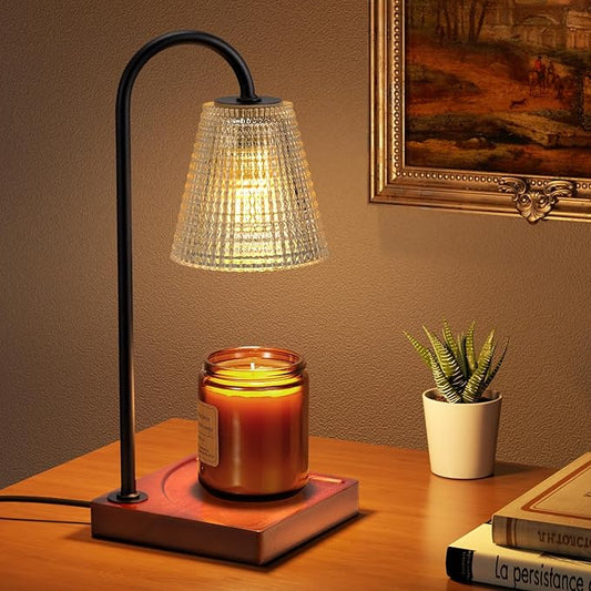 Candle Warmer Lamp with Timer-Dimmable Black Candle Warmer,New Mom Gifts,House Warming Gifts New Home Bedroom Decor,Wax Warmer for Scented Wax Jar Candles