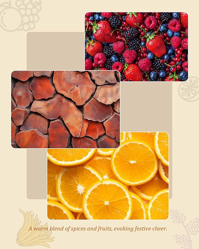 M&SENSE Citrus & Pine Scent Diffuser - 7.04oz Holiday Joy Reed Diffusers for Home, Scented Diffuser Gifts for Her, Home Fragrance Diffusers with Sticks for Bathroom Bedroom & Shelf Decor