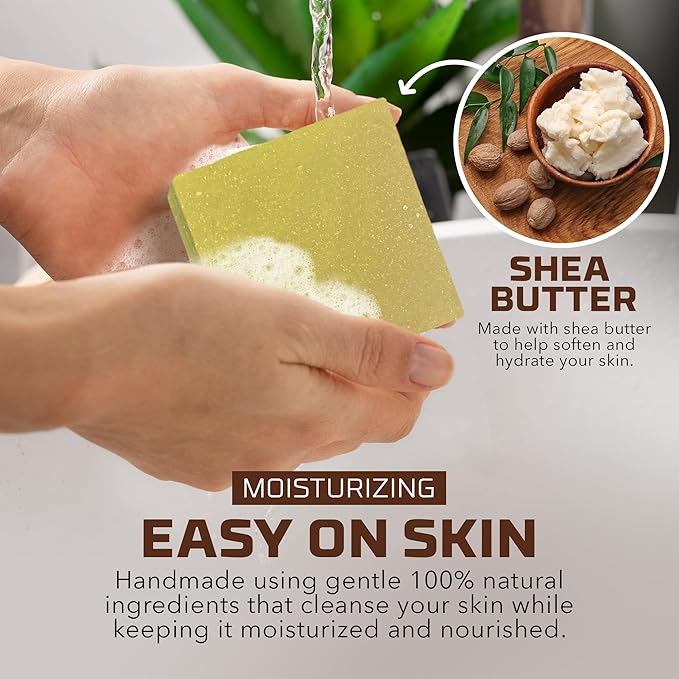 Natural Bar Soap for Women - Vegan Bath Soap Bars Gift Set - Handmade Cold Process Artisan Soap with Essential Oil, All Moisturizing Wash Soaps, Fragrant Tropical Citrus Scent by Age of Sage (4 Pack)
