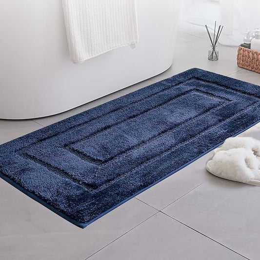 GRANNY SAYS Long Bathroom Rug Mat, Bath Mats Non-Slip, Super Soft and Water Absorbent, Large Bath Rugs, Machine Wash Dry, Bathroom Runner Rugs for Floor, Tub and Shower, 24" x 48"