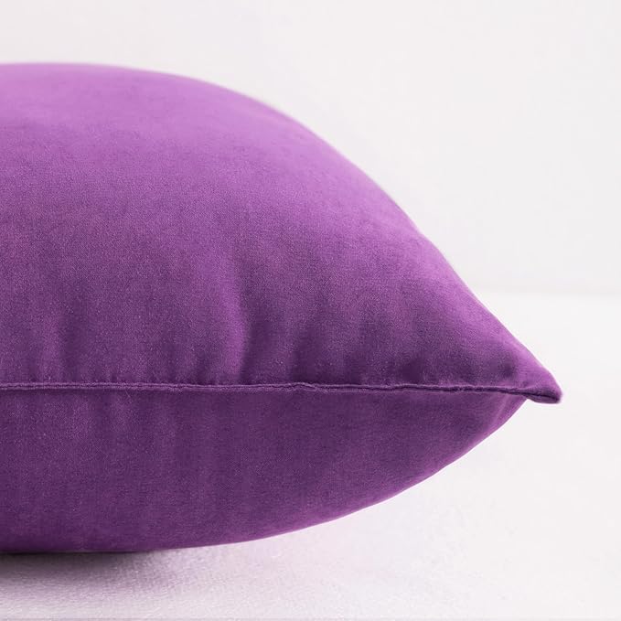 NTBAY Tiny Pillows, Down Alternative 7"x11" Microfiber Mini Pillows for Travel, Pets, Soft Machine Washable Small Pillows for Neck, Wrist, Lumbar and Knee, Purple