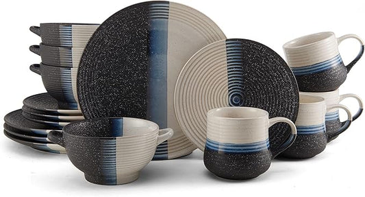 Pfaltzgraff Jaxon 16 Piece Dinnerware Set, Service For 4, Multicolor