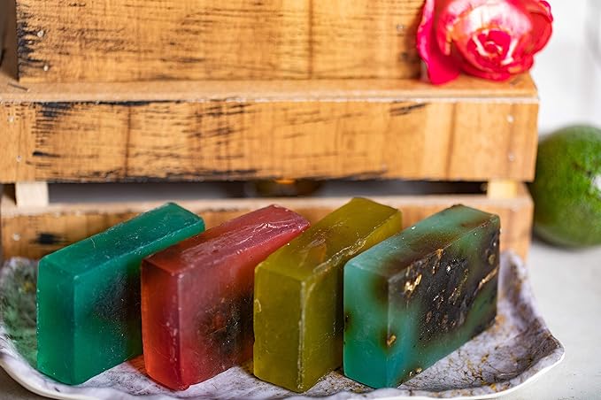 SABUN CO. Eucalyptus Oil Glycerin Soap -100% Handcrafted, Vegan, Moisturizing Natural Bar Soap - Fresh, Minty Scent - Face, Body & Hair Bar [4.23 oz - 120 gr]