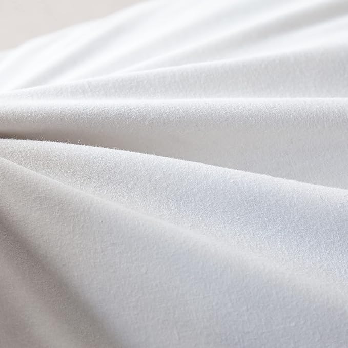 Luxury Goose Feathers Down Pillows King Size Set of 2, Hotel Quality Fluffy Bed Pillows, Soft Pillows for Sleeping, Organic Cotton Cover(20x36”, Pack of 2)