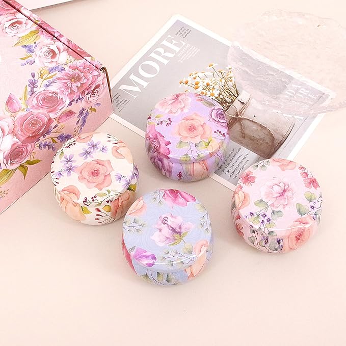 Naimo 4 Pack Scented Candles Long Lasting Soy Wax Aromatherapy Candle for Home Bath Yoga Birthday Gift Set Women Present