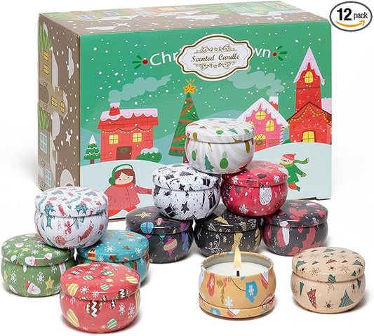 Aromatherapy Candles Set Gift, Super Value 12 Pack 2.5 oz Aromatherapy Candles for Home Scented, Small Candles Gifts for Women, 12 Fragrant Scented Candles Set Can Meet Your Various Needs