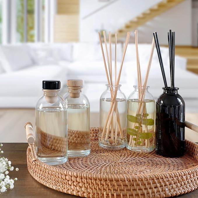 Urban Naturals Flower Shop Reed Diffuser Gift Set | Violets, Daisies, Hyacinth & Rose Fragrance Notes | Real Flower Inside The Bottle! Made in The USA | Great Gift for Mom