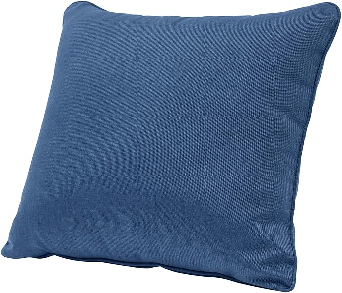 QILLOWAY Outdoor/Indoor Deep Seat Cushions for Patio Furniture, Lawn Chair All Weather Cushion 24 x 24 inch 1 Set,(Indigo)