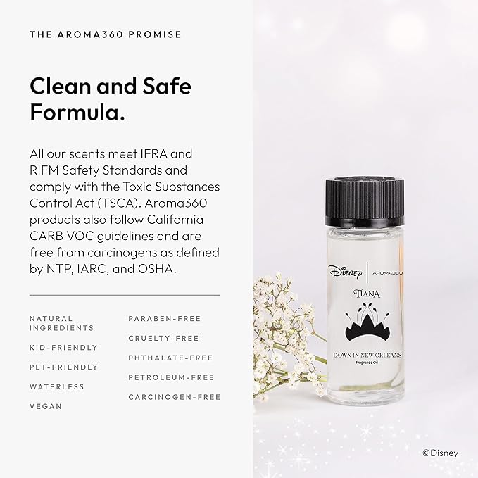 Aroma360 | Disney Down in New Orleans Fragrance Oil Blend | The Princess and The Frog | Princess Tiana | Aromatherapy Scent Diffuser Oil | Coconut Bergamot Valencia Orange 1.7 fl oz 50mL